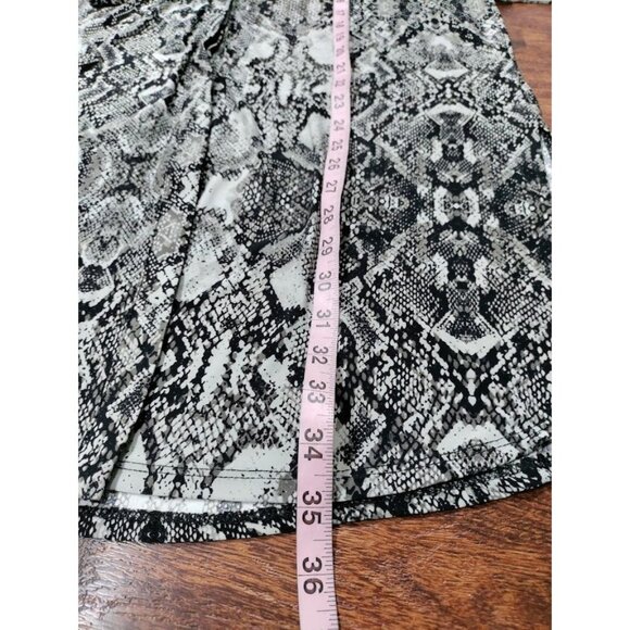 INC International Women's M Snake-Print Belted Shirtdress,Created for Macy's - Picture 8 of 13